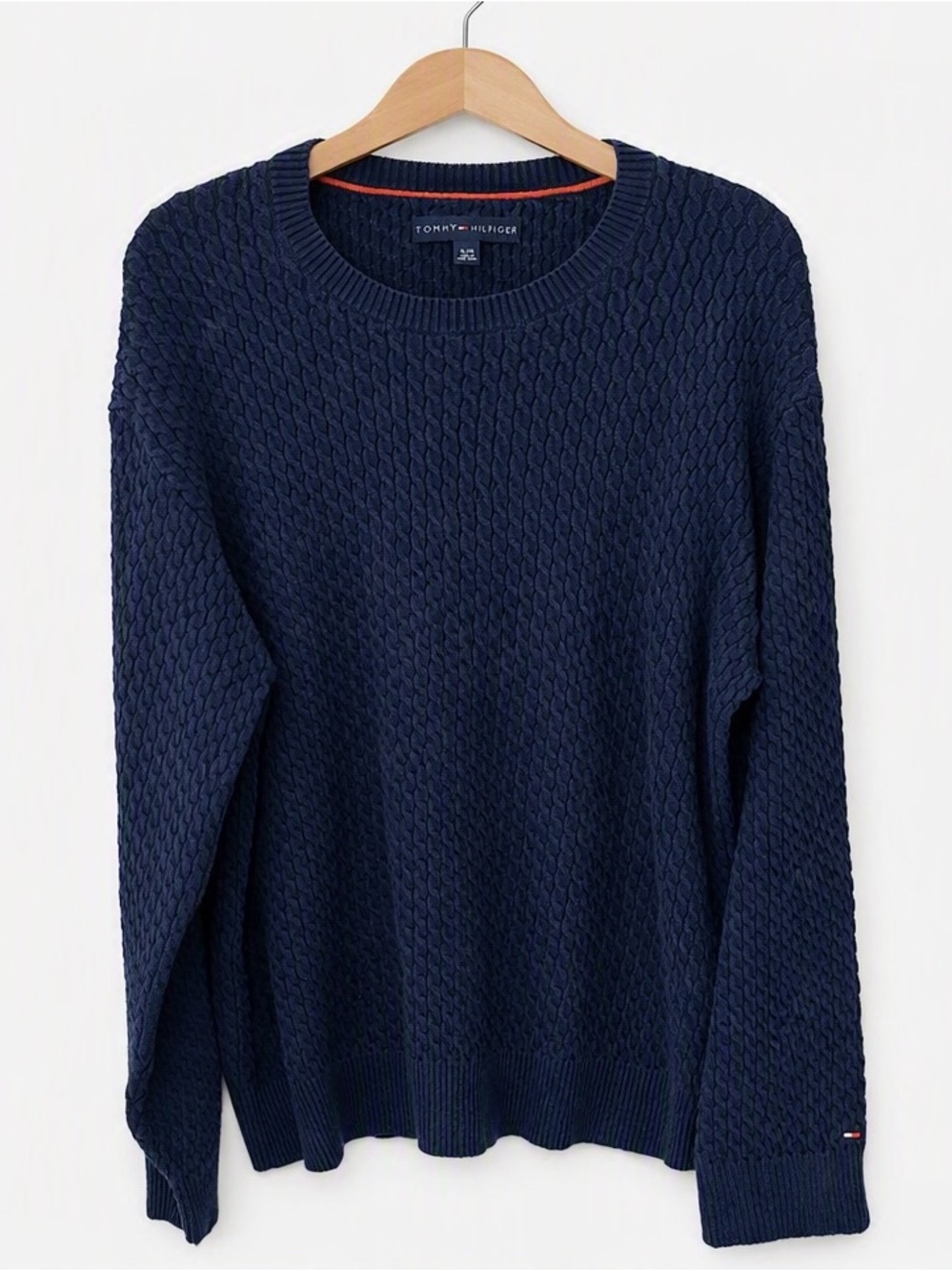 Tommy Hilfiger Navy Cable Knit Sweater